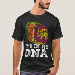 T-shirt Retro It's In My Dna Sri Lanka Drapeau imprimé