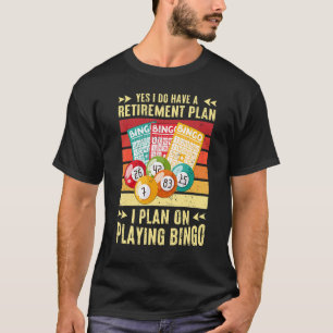 T-shirt Rétro J'Ai Un Régime De Retraite Je Prévois De Jou
