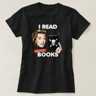 T-shirt Retro je lis des livres interdits