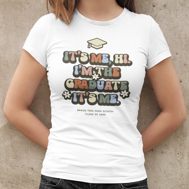 T-shirt Rétro Je suis le Diplômé, c'est Moi Graduation (Créateur téléchargé)