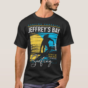 T-shirt Retro Jeffreys Bay Afrique du Sud Surfeurs Surfeur