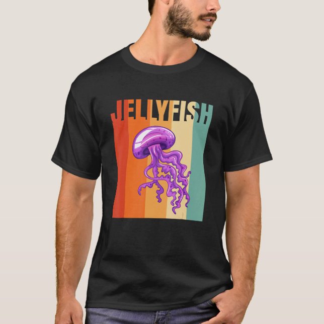 T-shirt Retro Jellyfish 1 (Devant)