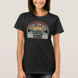 T-shirt Retro Jesus a pris Naps Mark 4 38 Christian Funny 