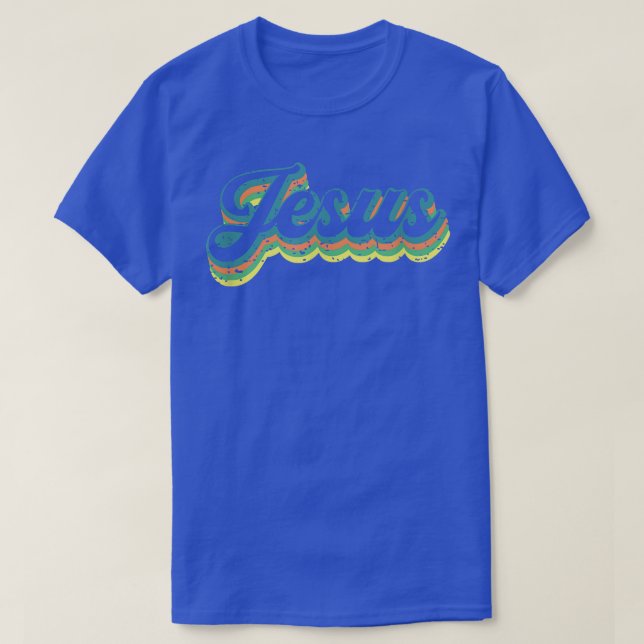 T-shirt Retro Jesus Tee Christian Tee Foi Tee (Design devant)