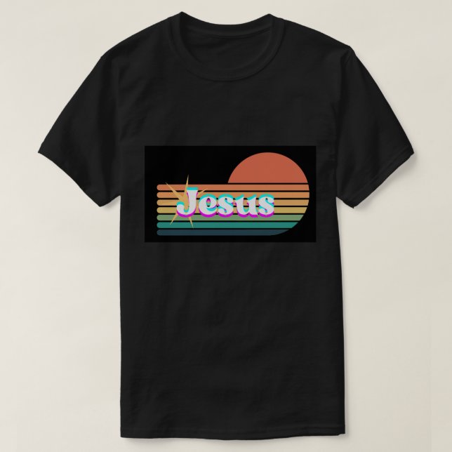 T-shirt Retro Jesus Unisex Tee (Design devant)