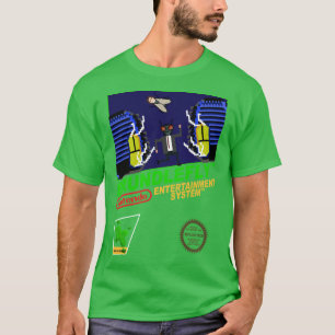 T-shirt Retro Jeux Vidéo Nintendo NES Couverture Art Brund