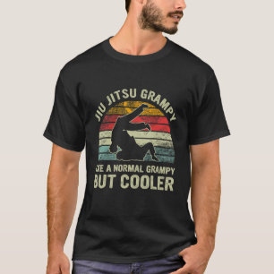 T-shirt Retro Jiu Jitsu Grampy Comme Un Grampy Normal Mais