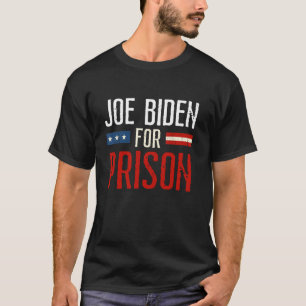 T-shirt Retro Joe Biden Pour Prison Anti Biden Vintage Ame