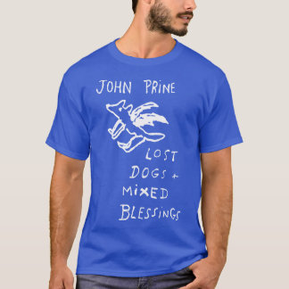 T-shirt Retro John Prine Lost Dogs and Mied Blessings funn