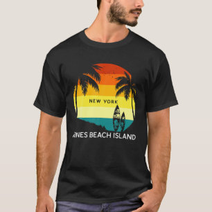 T-shirt Retro Jones Beach Island Surf Vintage Palm 7