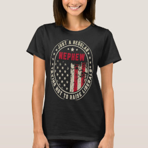 T-shirt Rétro Juste Un Nephew Régulier Relève Libéraux Amé