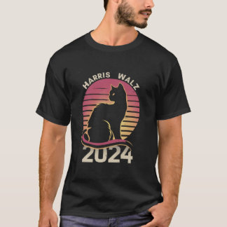 T-shirt Retro Kamala Harris Chat T Chemise