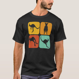 T-shirt Retro Kangaroo I Marsupial I Australian Kangaroo