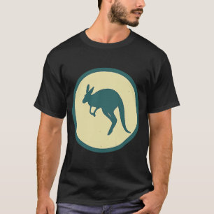 T-shirt Retro Kangaroo Vintage animal sauvage