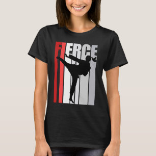 T-shirt Retro Karate Fierce Anniversaire Forme