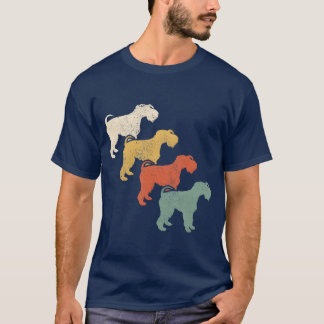 T-shirt Retro Kerry Blue Silhouette 60s 70s Dog Lovers boy