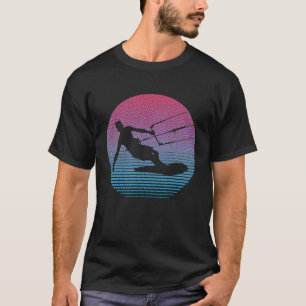 T-shirt Retro Kite Boarding Surf Sports nautiques Sunse 1