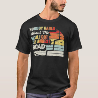 T-shirt Retro La Plus Longue Carte De Route Carte Jeu Colo