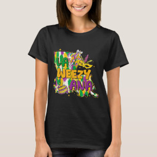 T-shirt Rétro La Weezy Ana Joyeux Mardi Gras Louisiane Nou