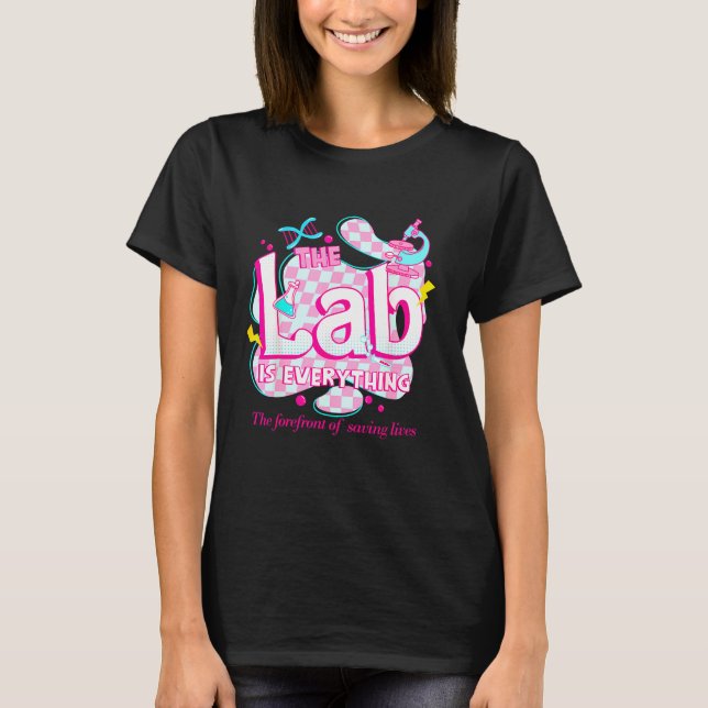 T-shirt Retro Lab Week 2024 Médicale Lab Tech Team Patient (Devant)