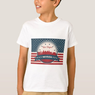 T-shirt Retro Las Vegas Skyline