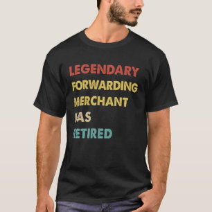 T-shirt Retro Légendaire Transférer Le Marchand A Retraité