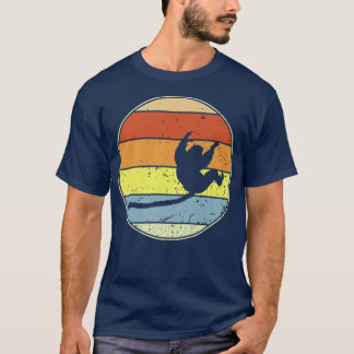 T-shirt Retro Lemur Vintage Lemur Silhouette Safari Zoo An