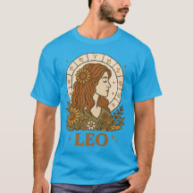 Retro Leo Zodiac Boho Astrologie Florale