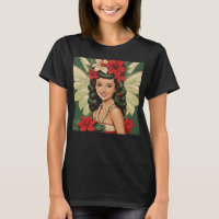 Retro les années 50 Tropical Christmas Princesse