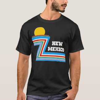 T-shirt Retro les années 70 Stripe Travel Nouveau-Mexique