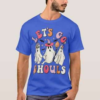 T-shirt Retro Lets Go Ghouls Halloween Ghost Outfit Costu