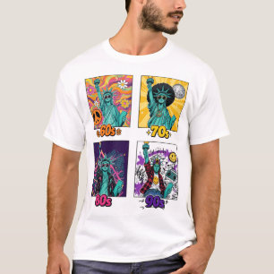 T-Shirt Rétro Liberté à Travers les Décennies