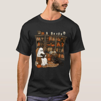 T-shirt Rétro Librairie Librairie Enseignant Boujee Ghost 