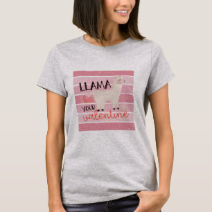 T-shirt Retro Llama Soyez votre Saint Valentin