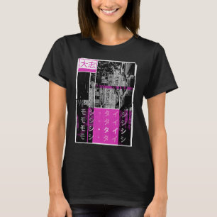 T-shirt Retro Lofi Tokyo Rangs japonais Gra esthétique