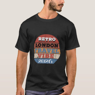 T-shirt Retro London Travel Vibe 2026