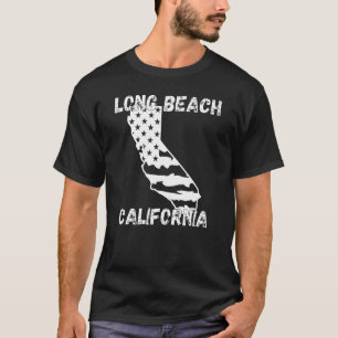 T-shirt Retro Long Beach California Apparel 1