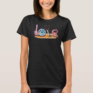 T-shirt Rétro Love Coudre Outils de couture Machine à coud