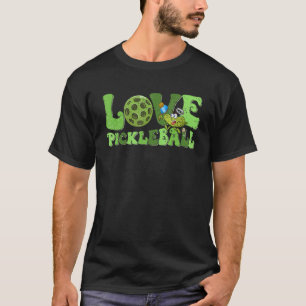 T-shirt Retro Love Pickleball Joueur Pickle Ball Women Me