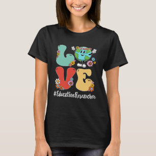T-shirt Retro Love World Jour des terres 2023 Recherche en