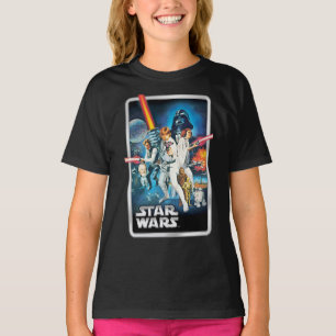 T-shirt Rétro Luke Skywalker, Leia, & Han Solo Cinématogra