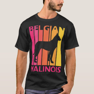 T-shirt Retro Malinois Cadeau pour Amoureux des chiens Vin