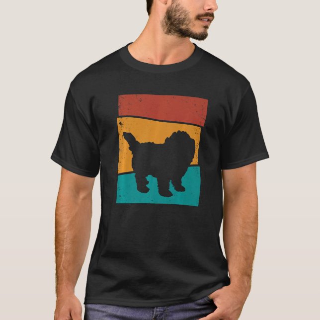T-shirt Retro Maltipoo Dog (Devant)