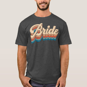 T-shirt Rétro Mariage de la mariée féminine Enterrement de