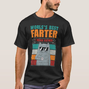 T-shirt Retro Meilleur Chat Papa Mondes Meilleur Plus Loin