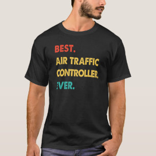 T-shirt Rétro Meilleur contrôleur de trafic aérien jamais