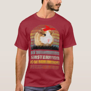 T-shirt Retro Meilleur Hamster Maman Ever Animaux Amoureux