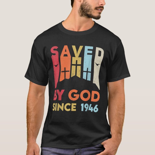 T-shirt Retro Men Women Limited Edition Née en 1946 80 (Devant)