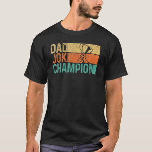 T-shirt Retro Mens Papa Plaisanterie Champion Fête des pèr