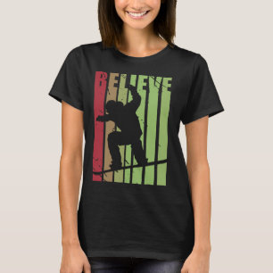 T-shirt Retro Mens Snowboard Snow Boaring Skier Skier Bo